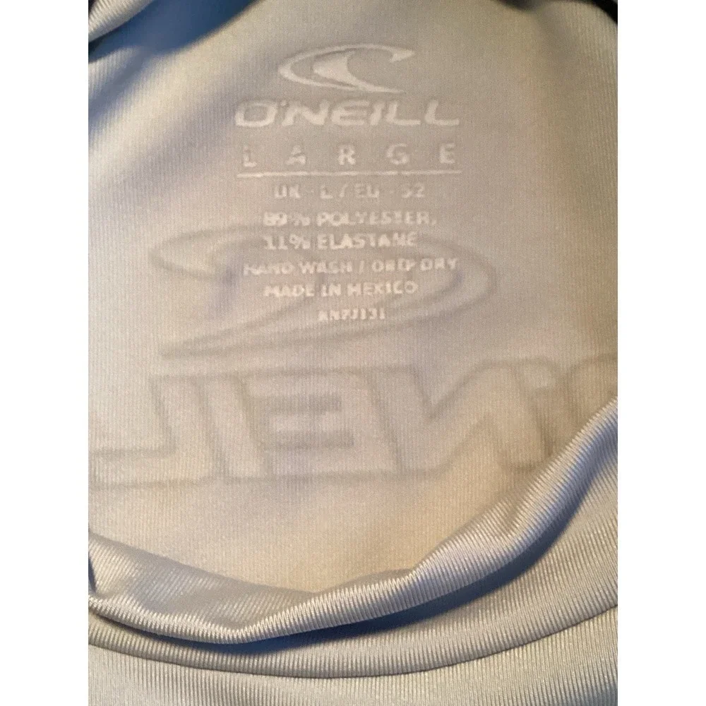 O'Neill Basic Skins Long Sleeve UV 50+ Rash Guard Swim Sun Top Size Large